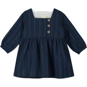 NWT Ettie and H Blue Pinstriped Dress